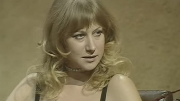 Helen Mirren in 1975, seven years after her Australian film Age of Consent.