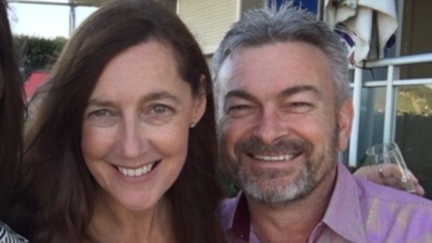 Karen Ristevski with her husband Borce.