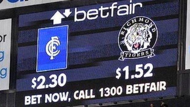 The constant updating of footy odds on the big screen will stop at some games.