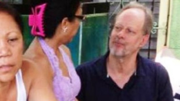 Gunman Stephen Paddock with his Australian girlfriend Marilou Danley. She is still considered a person of interest, Sheriff Lombardo said.
