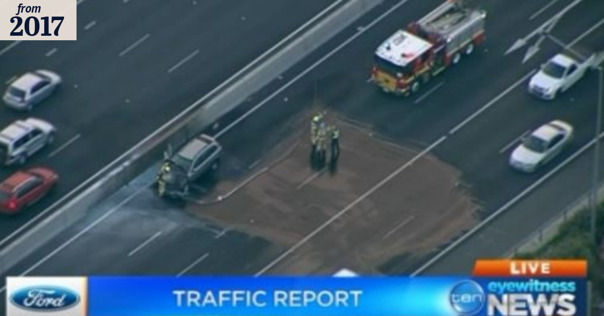 Major traffic delays on Western Ring Road after car fire