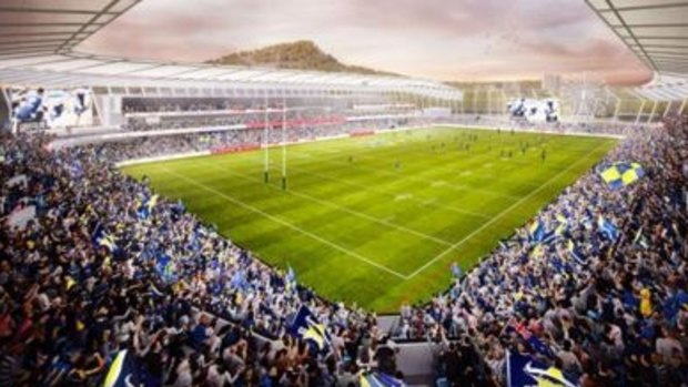 An artist's impression of new Townsville rugby league stadium