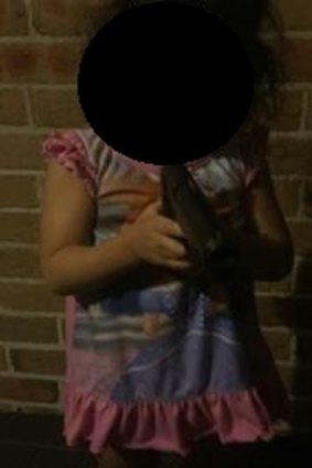 The image allegedly found on the phone of a girl with the pistol.