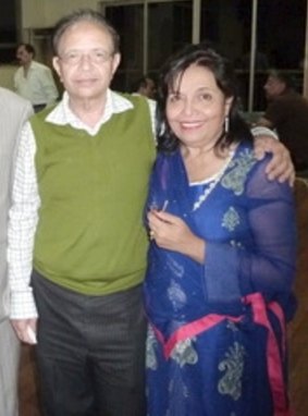 Dr Khalid Qidwai and his wife Shahnaz Qidwai.