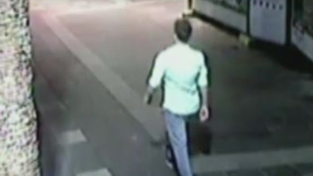 Footage played in court showed Mr Tostee walking around the Gold Coast entertainment precinct for an hour and ordering pizza after Ms Wright fell to her death.