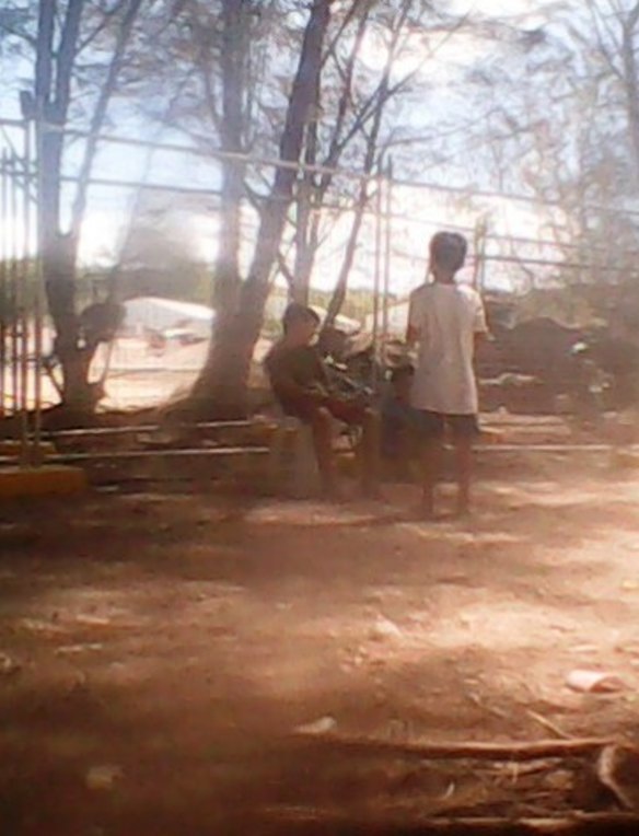 Child asylum-seekers in Nauru. Last month there were 68 children held on the island.