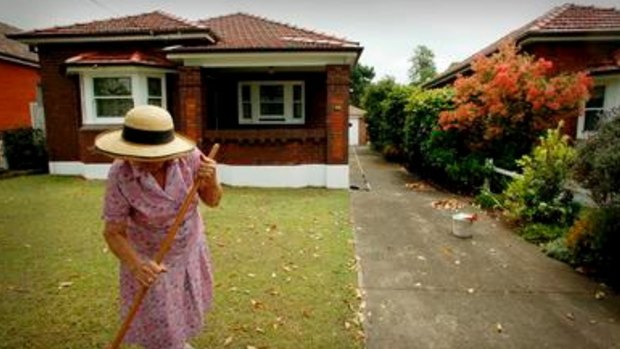 Older Australians are sitting on family homes instead of downsizing.