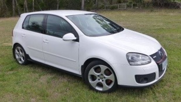 A vehicle similar to Mr Tran's white VW Golf, which was stolen after his murder. 