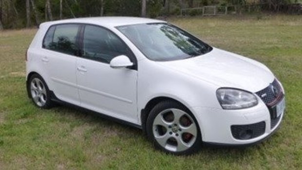 Police believe Mr Tran's white VW Golf, similar to this one, was stolen after he was shot.