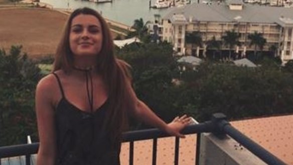 Sophie Baldock during happier times. Ms Baldock said she felt there 15 people on top her at the Falls Festival crush.