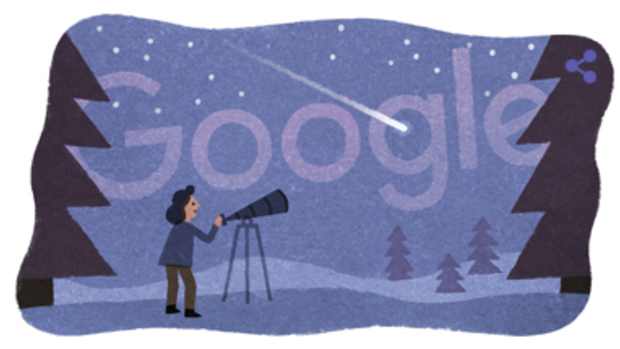 Google's doodle celebrating the life of astronomer Beatrice Tinsley.