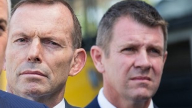 Prime Minister Tony Abbott and NSW Premier Mike Baird.