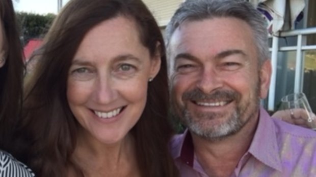 Karen Ristevski with her husband Borce.