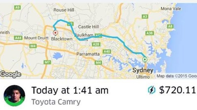 Sydney Uber prices surge by 800 per cent on New Yearu0027s Eve