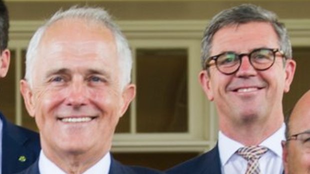 Prime Minister Malcolm Turnbull and Dr David Gillespie.