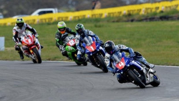 Motorcycle racing has been suspended at Barbagallo Raceway. 