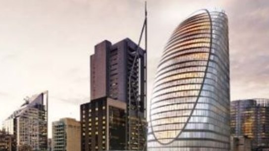 An artist's impression of Macquarie's proposed northern tower at Martin Place.