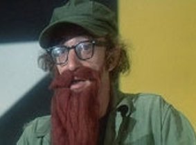 Woody Allen in a still from the film Bananas.