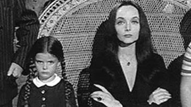 Gothic excess runs in the family as young Wednesday Addams apes mum Morticia in head-to-toe black and oddball habits (who needs a pet rabbit when there are spiders to play with?). Wednesday's child is indeed full of woe, and her doting mother couldn't be more proud.