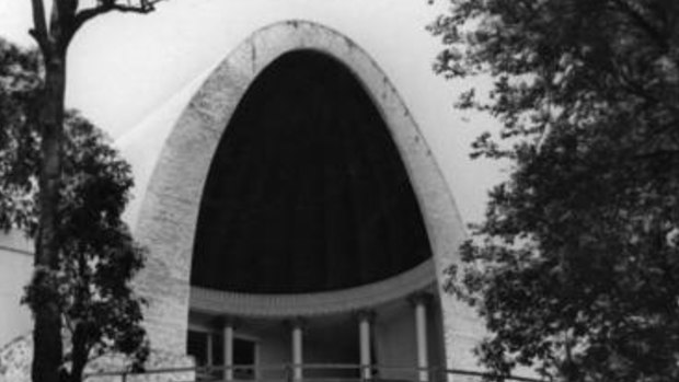 Entrance to the Cloudland ballroom, Bowen Hills, in 1946.