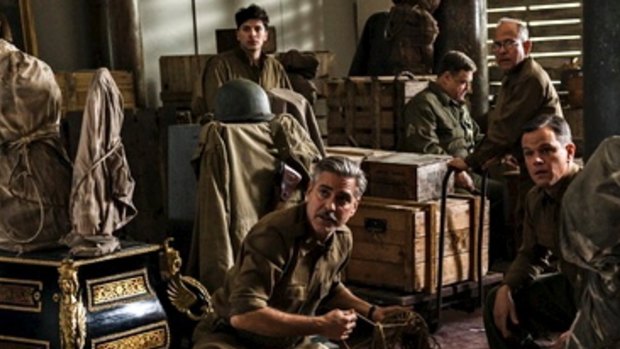 A family member had a change of heart after seeing George Clooney's film, The Monuments Men, and handed back his stepfather's war prizes.