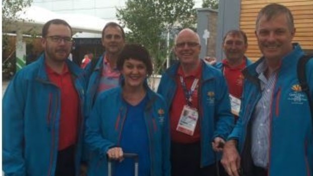 James Martin is pictured with former minister Jann Stuckey among members of the delegation to Glasgow.
