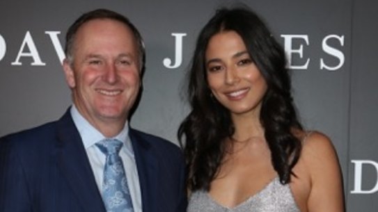 John Key and Jessica Gomes