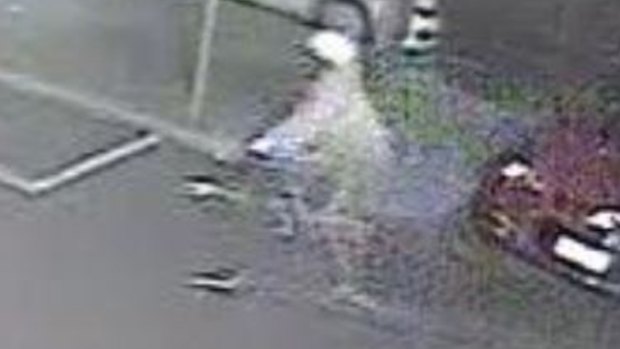 An image taken from CCTV footage shows a bicycle rider that was seen in the Fitzroy area on the night of Mohamud Muketar's death.
