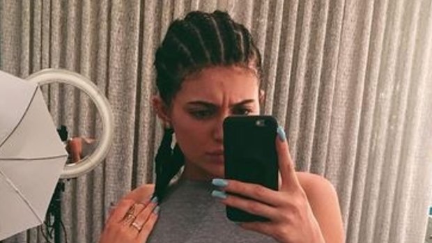 The selfie of Kylie Jenner that sparked the feud.