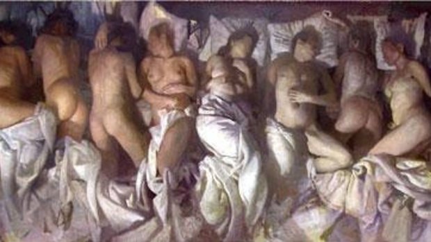 <i>Sleep</i>, by the American artist Vincent Desiderio.