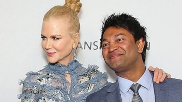 Nicole Kidman and the real life Saroo Brierley at <i>Lion</i>'s Australian premiere in Sydney.