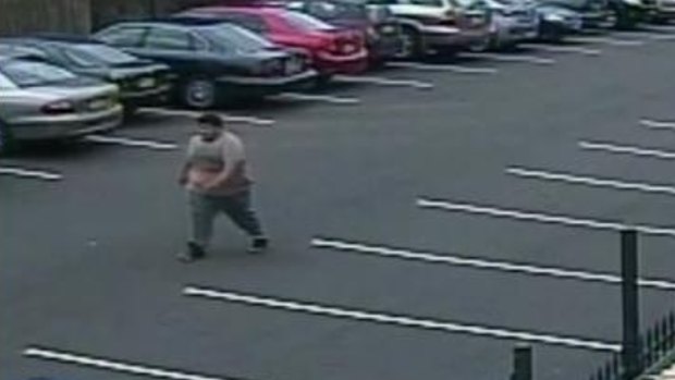 A CCTV image of a man who allegedly carried a machete into an Islamic school.
