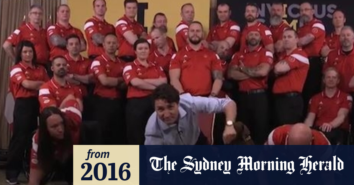 Justin Trudeau One Ups The Obamas And Prince Harry With One Arm Pushup
