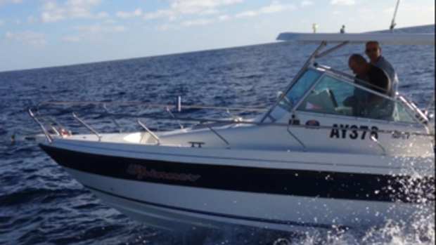 Water police are searching for two fisherman off the coast of Coral Bay.