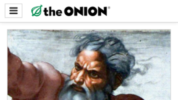 The home page of the Onion: The satirical news website has been valued at more than some of the serious newspapers it parodies.