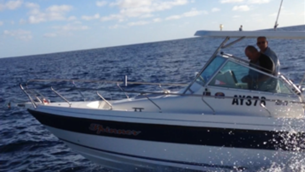 Water police are searching for two fisherman off the coast of Coral Bay.