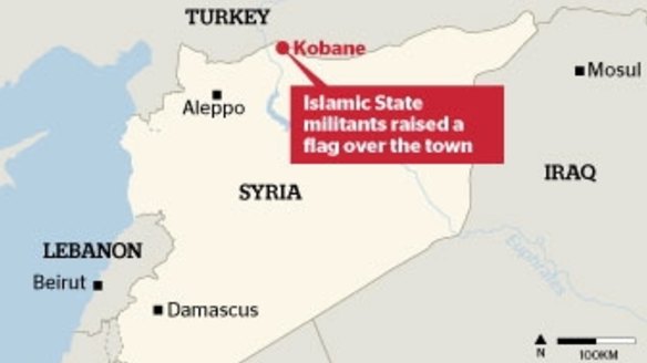 UNDER PRESSURE: Fighting has intensified in Kobane.