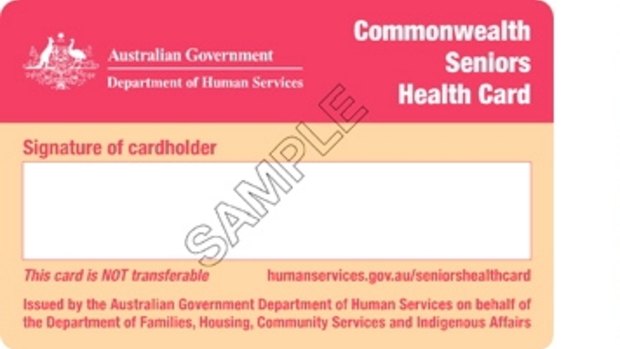 The Commonwealth Seniors Health Card does not offer secondary concessions and exemptions.