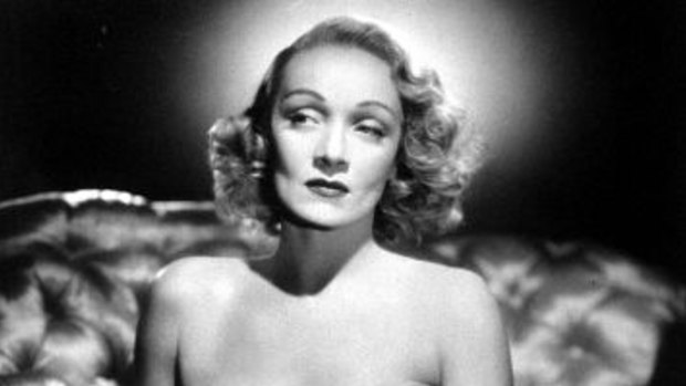 Marlene Dietrich in Hitchock's Stage Fright.