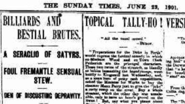 The article appeared in the Sunday Times in 1901.