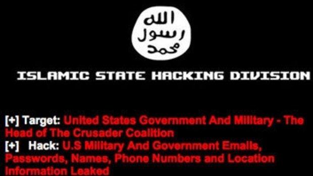 The warning from the Islamic State Hacking Division which accompanied the leaked information.