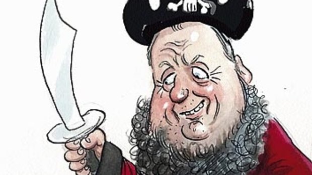 Pirates won't be subject to the 'three strikes' scheme - at least not for the next 12 months. Illustration: John Shakespeare