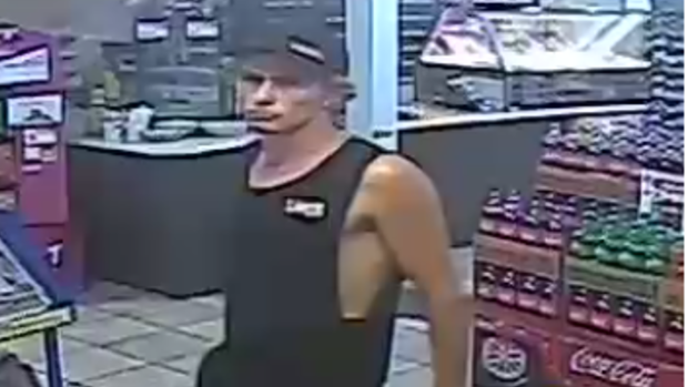 Jayden Penno-Tompsett was captured on CCTV at a Charters Towers roadhouse.