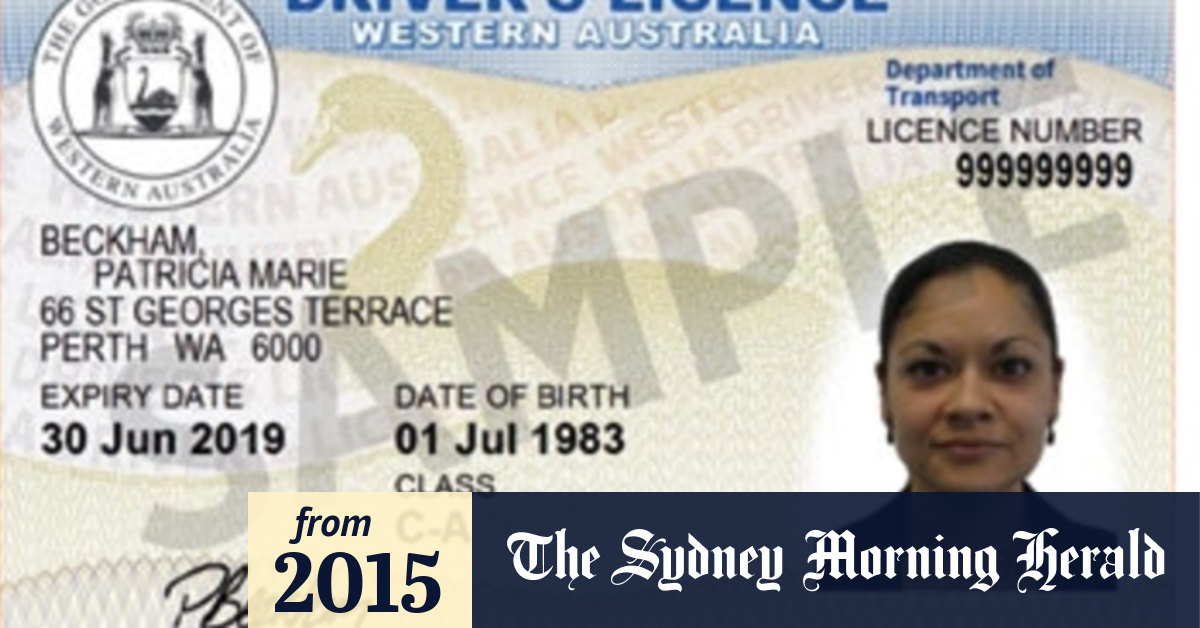 western Australia driver license psd template roposh