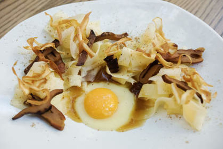 Parsnip pappardelle at Yellow in Potts Point.