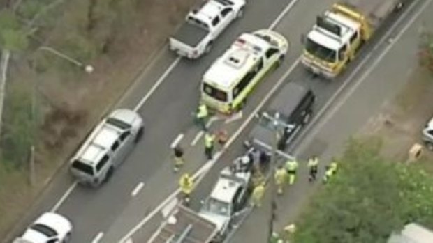 Three vehicles were involved in the Toowong crash.