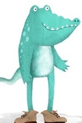 Illustration of Mr Crocodile, hero of proposed online animated children's series.
