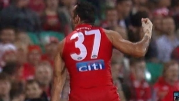Adam Goodes’ fierce gesture should be celebrated, just as the haka is and, like the haka, directed at the opposing team, not the crowd.