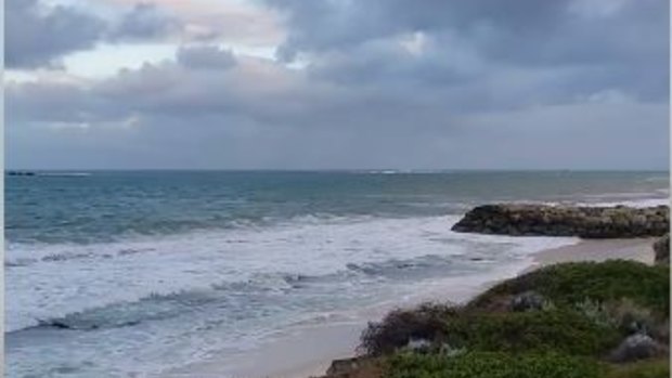 Blustery conditions off Burns Beach on Saturday morning in Perth's north.