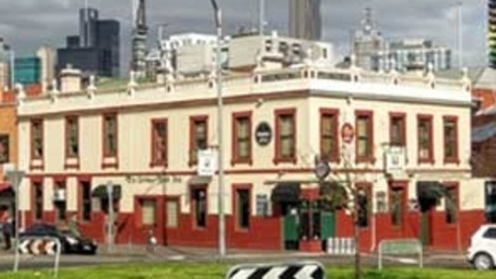 The Corkman Irish Pub, previously known as the Carlton Inn, before it was illegally demolished. 